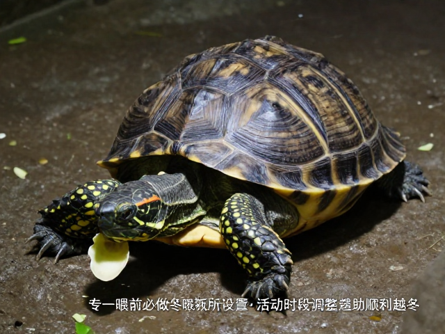 乌龟冬眠前必做,专一喂食,隐蔽所设置,活动时段调整助顺利越冬