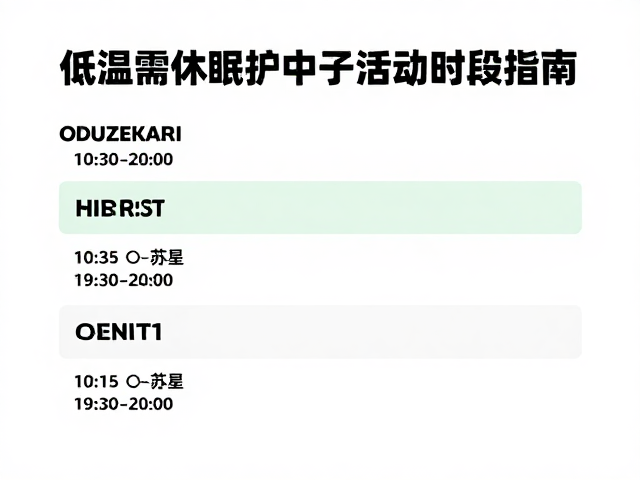 低温需休眠？人工繁育保护下的活动时段指南