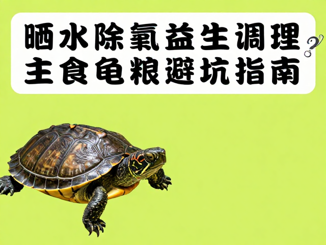 晒水除氯,益生菌调理,主食龟粮怎么选?新手养龟避坑指南