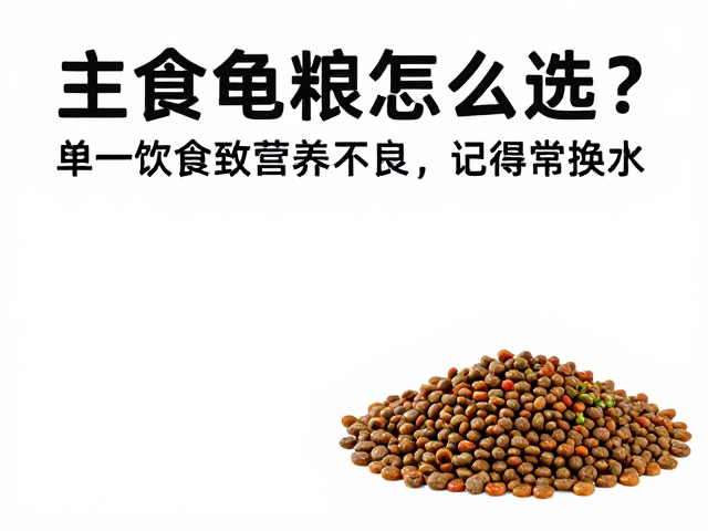 主食龟粮怎么选？单一饮食致营养不良，记得常换水