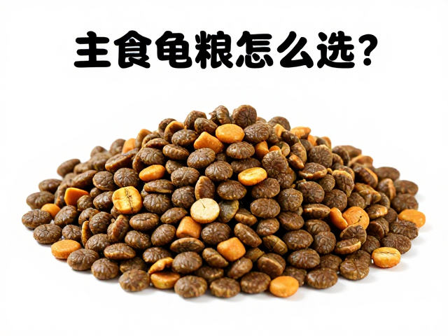 主食龟粮怎么选？搭配昆虫甲壳类，喂食后别马上暴晒