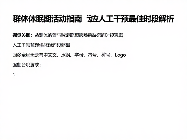 群体休眠期活动指南,适应人工干预的最佳时段解析