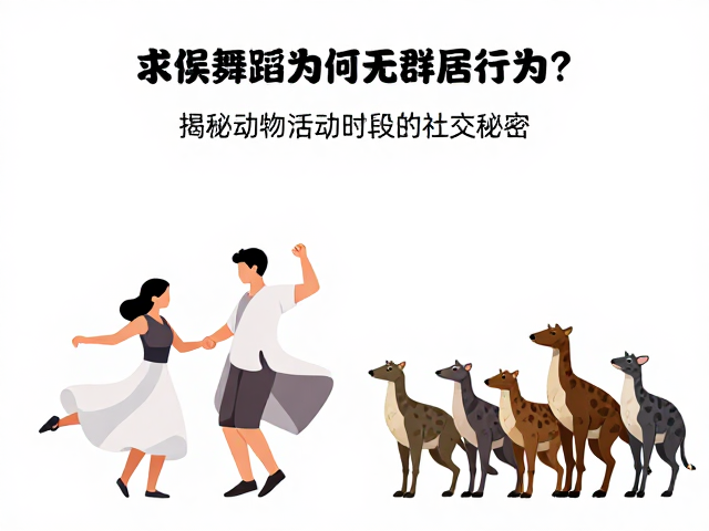求偶舞蹈为何无群居行为?揭秘动物活动时段的社交秘密