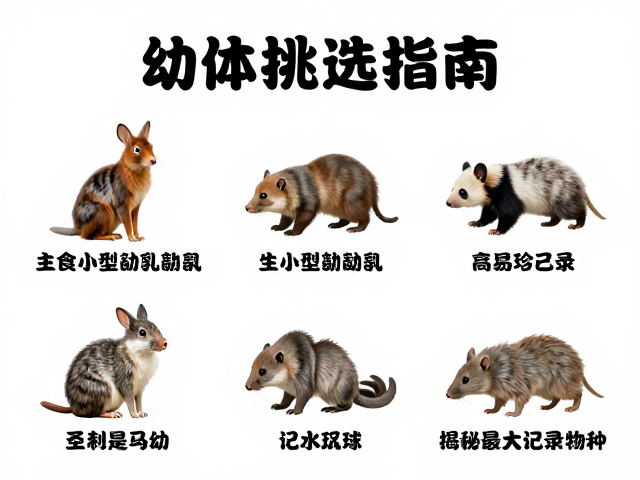 幼体挑选指南,主食小型哺乳动物,揭秘最大记录物种