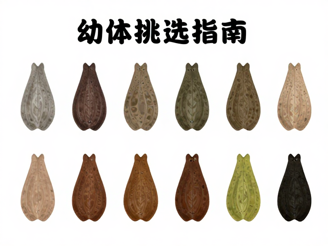 幼体挑选指南,中等体型与产地体色变化全解析