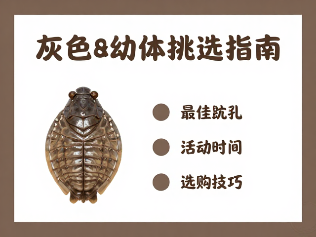 灰褐色幼体挑选指南，最佳活动时间与选购技巧