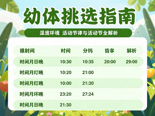 幼体挑选指南,高湿度环境与活动时间全解析