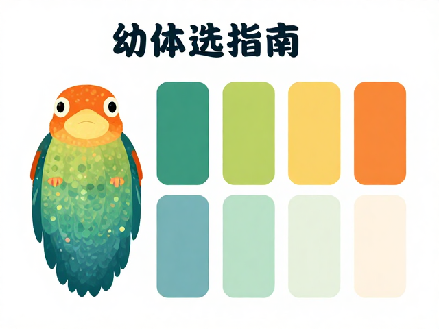 幼体挑选指南,观察季节性体色变化与颜色渐变