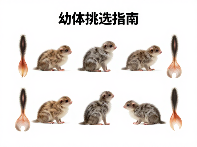 幼体挑选指南,如何通过身体比例与尾部颜色辨别优质个体