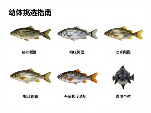 幼体挑选指南,吻端钝圆且体表清洁度高的优质个体特征解析