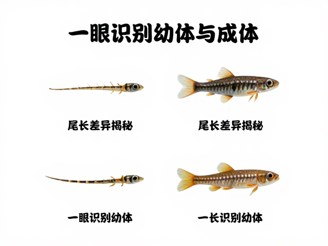 幼体挑选指南,尾长差异揭秘,一眼识别幼体与成体特征