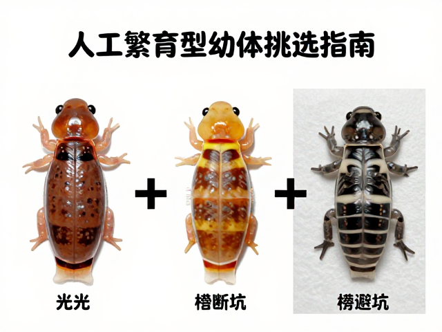 人工繁育色型幼体挑选指南,不同光照影响判断与避坑
