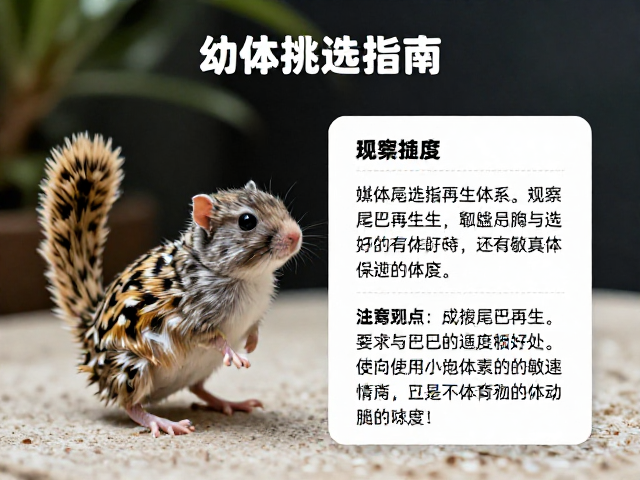 幼体挑选指南,观察尾巴再生与行动敏捷度,选健康宠物