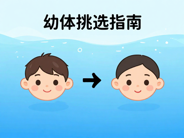 幼体挑选指南,水深过背与头部形状鉴别技巧