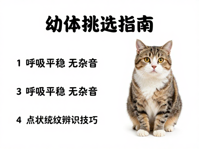 幼体挑选指南,呼吸平稳无杂音,点状花纹辨识技巧