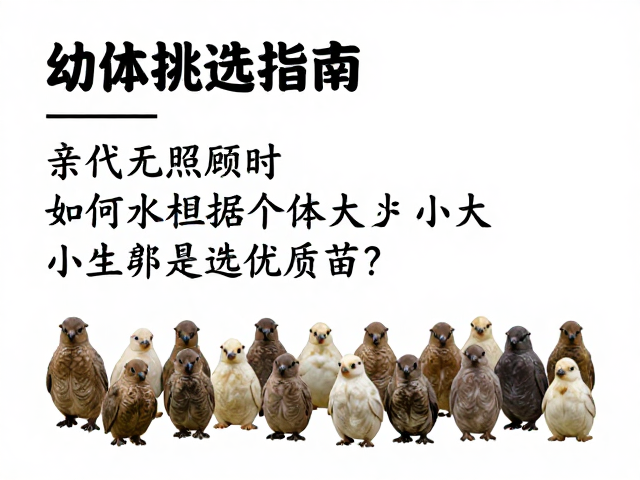 幼体挑选指南,亲代无照顾时,如何根据个体大小差异选优质苗?
