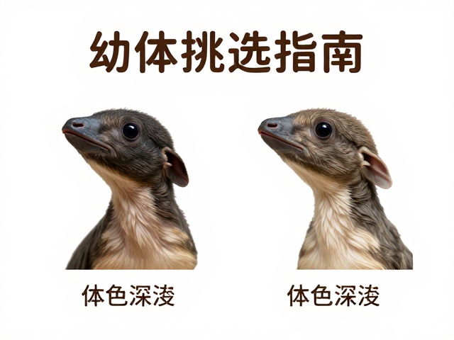 幼体挑选指南,体色深浅与头颈区分不明显怎么办?