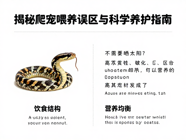 蛇不需要晒太阳？别乱补维生素钙片！揭秘爬宠喂养误区与科学养护指南