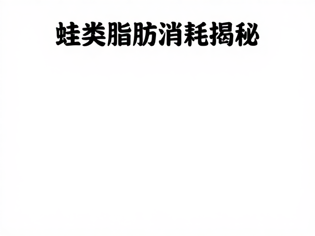 蛙类脂肪消耗揭秘,天然猎物如何助你高效瘦身