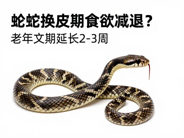 蛇换皮期食欲减退？老年蛇期延长2-3周，警惕天然猎物习性变化