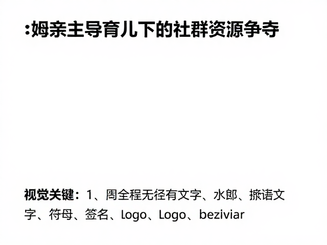 母亲主导育儿下,社群资源争夺与家庭结构重构