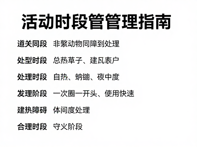 非繁殖期避同类,蜕皮障碍处理,活动时段管理指南