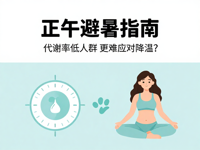 正午避暑指南,代谢率低人群如何高效降温?