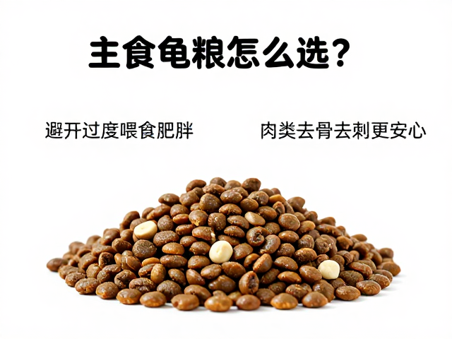 主食龟粮怎么选?避开过度喂食肥胖,肉类去骨去刺更安心