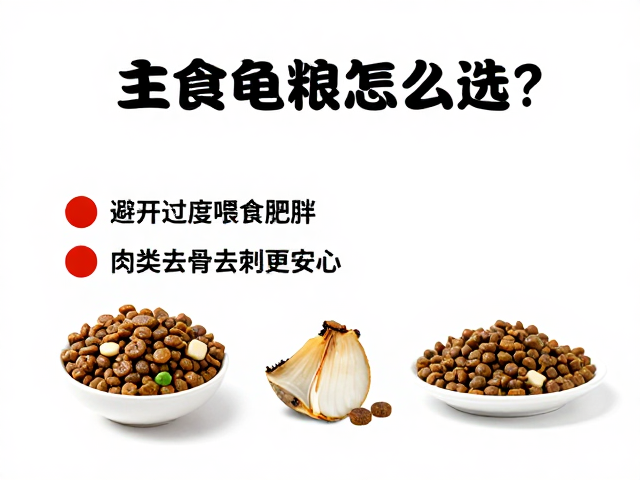 主食龟粮怎么选？避开过度喂食肥胖，肉类去骨去刺更安心