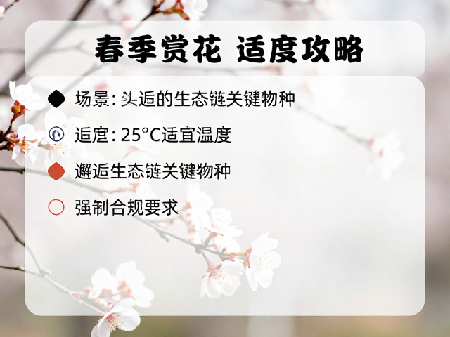 春季赏花攻略，20-25℃适宜温度，邂逅生态链关键物种