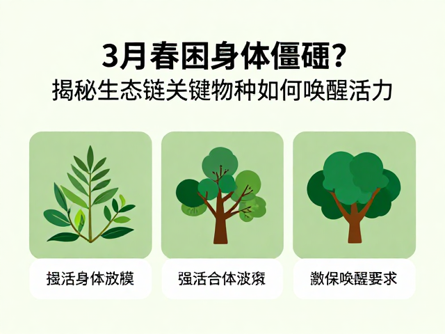 3月春困身体僵硬?揭秘生态链关键物种如何唤醒活力