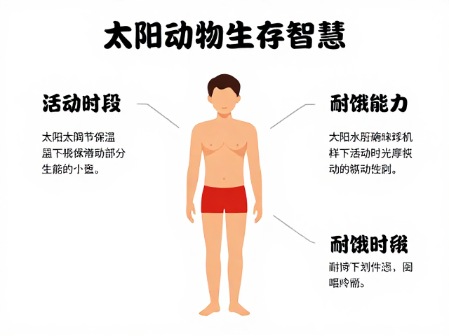 活动时段,晒太阳调节体温,耐饿能力强,揭秘动物生存智慧