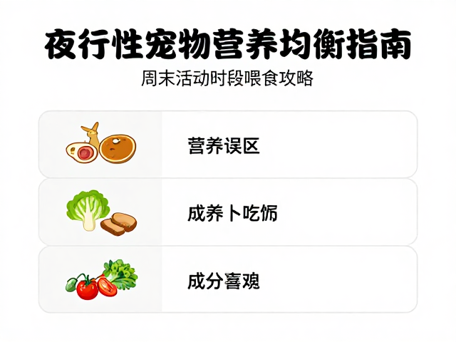 夜行性宠物营养均衡指南,周末活动时段喂食攻略