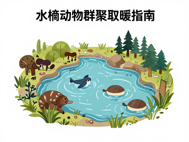 半水栖动物群聚取暖指南,最佳活动时段与栖息地选择