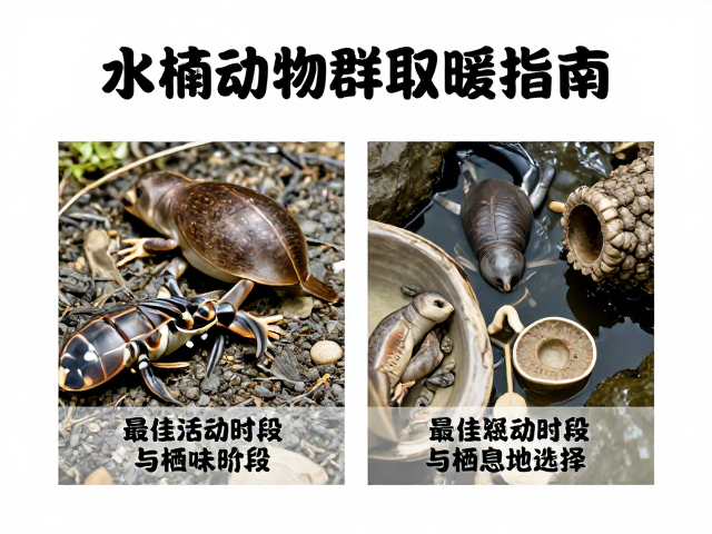 半水栖动物群聚取暖指南,最佳活动时段与栖息地选择