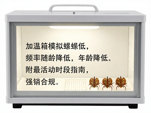 加温箱模拟蜕皮，频率随年龄降低，附最佳活动时段指南