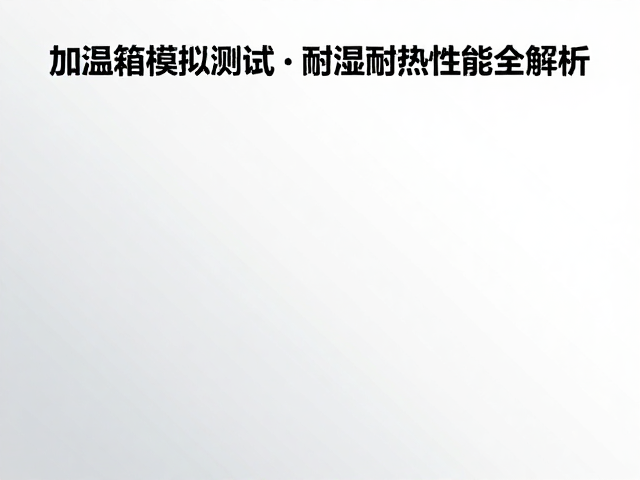 加温箱模拟测试,活动时段下的耐湿耐热性能全解析