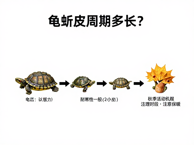 龟蜕皮周期多长?耐寒性一般,秋季活动时段注意保暖
