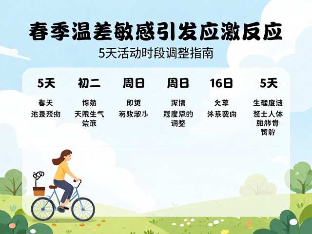 春季温差敏感引发应激反应?5天活动时段调整指南