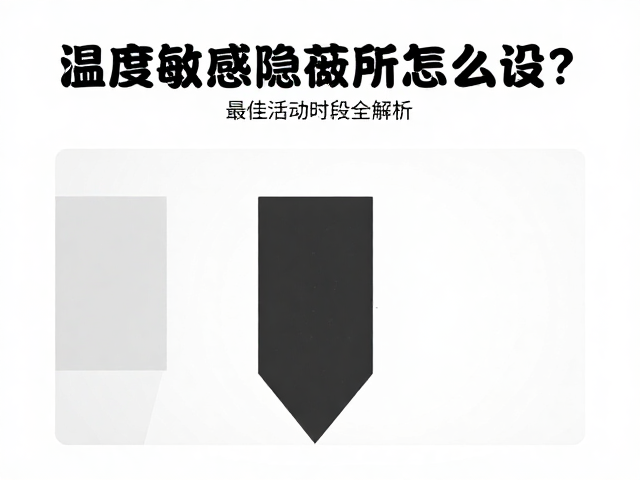 温度敏感期隐蔽所怎么设?最佳活动时段全解析
