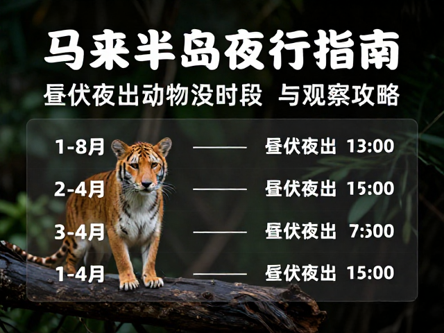 马来半岛夜行指南,昼伏夜出动物出没时段与观测攻略