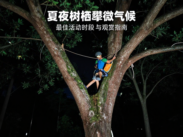 夏夜树栖攀爬微气候,最佳活动时段与观赏指南