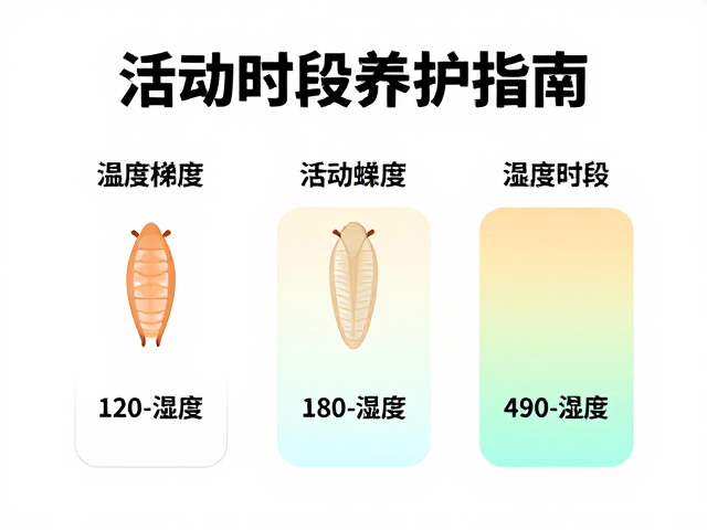 温度梯度定区间，湿度控蜕皮，活动时段养护指南