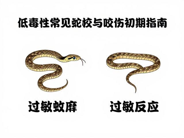 低毒性蛇咬伤中毒症状与过敏反应监测指南