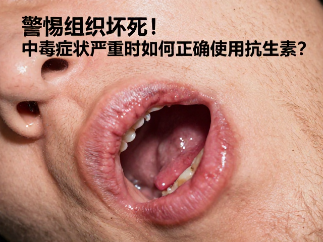 警惕组织坏死!中毒症状严重时如何正确使用抗生素?