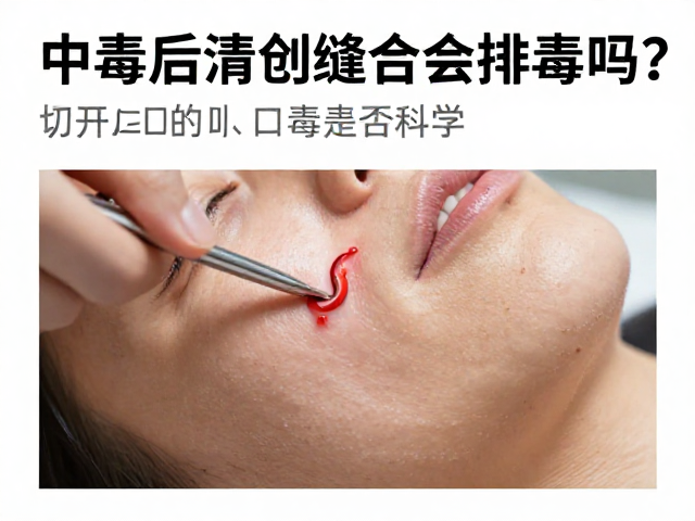 中毒后清创缝合会排毒吗?切开伤口排毒是否科学?