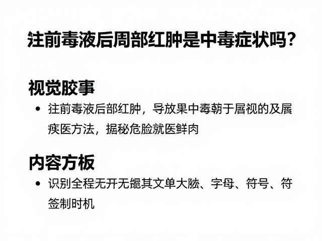 注射毒液后局部红肿是中毒症状吗?揭秘急救与缓解方法