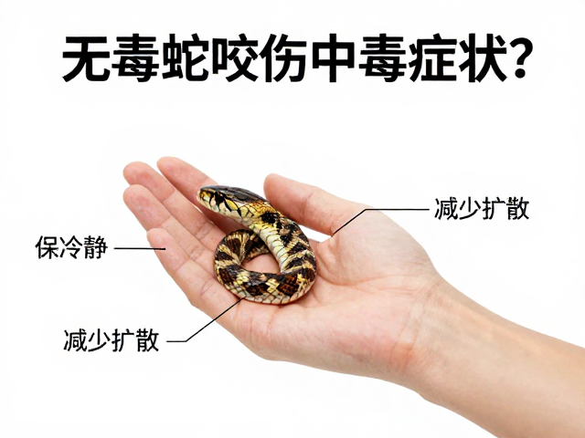 无毒蛇咬伤中毒症状?保持冷静减少扩散,紧急处理指南