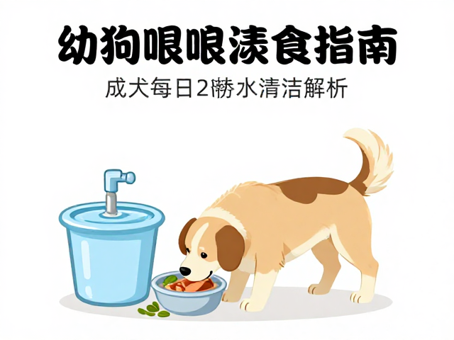 幼犬喂食指南,成犬每日2餐与饮水器清洁全解析