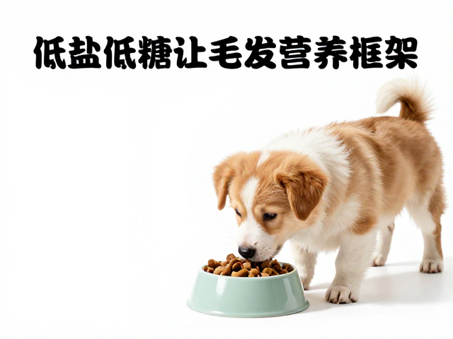 幼犬喂食指南，低盐低糖饮食让毛发亮泽不枯燥